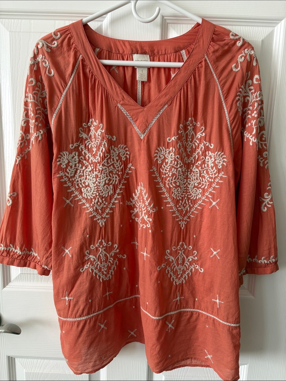 CHICO’S Peachy Orange Top